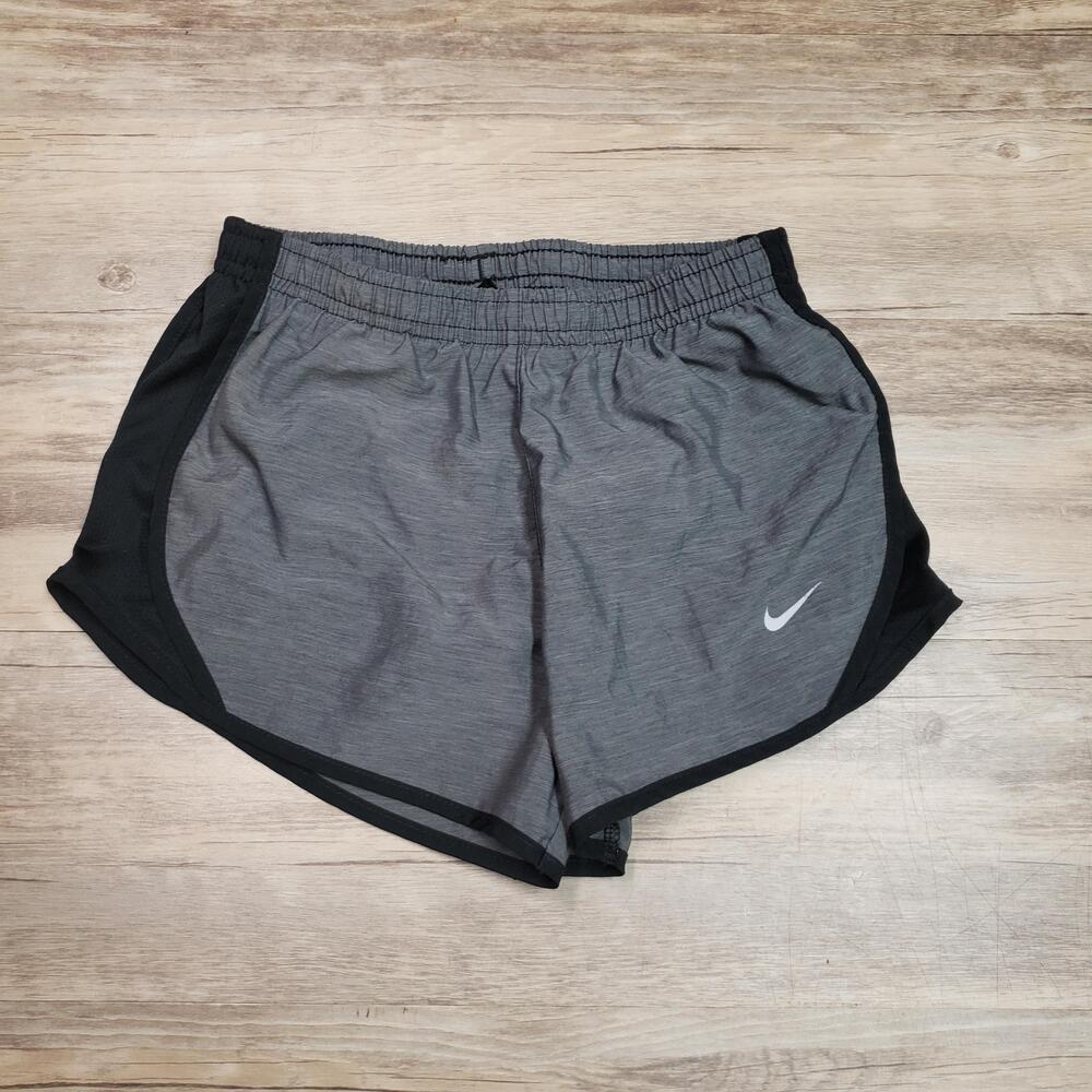 Nike Dri-FIT Running Shorts Womens Small Gray Lined 3 Inseam Athletic 848196-033